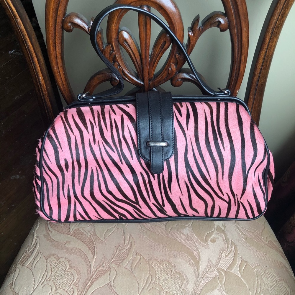 NEW! Pink Zebra Purse